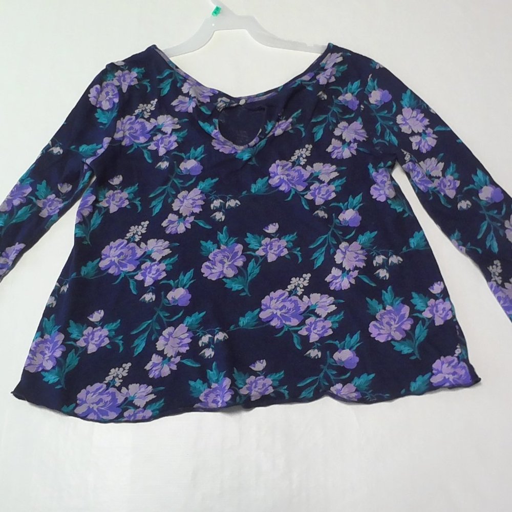 Blue Floral Top